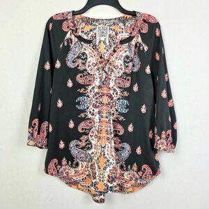 Beach Lunch Lounge Boho Paisley Top Small